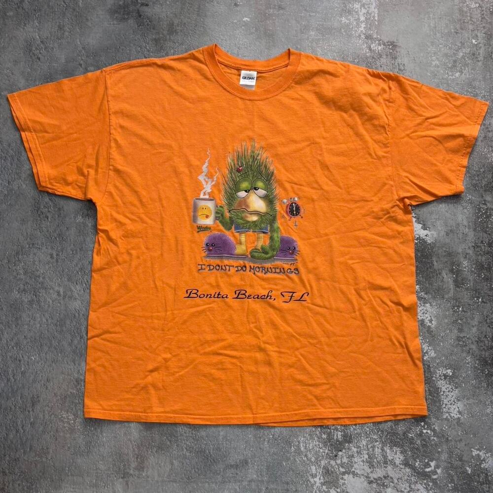 Y2K Funny I Dont DO Mornings T Shirt! Bonita Beach Florida Size XXL